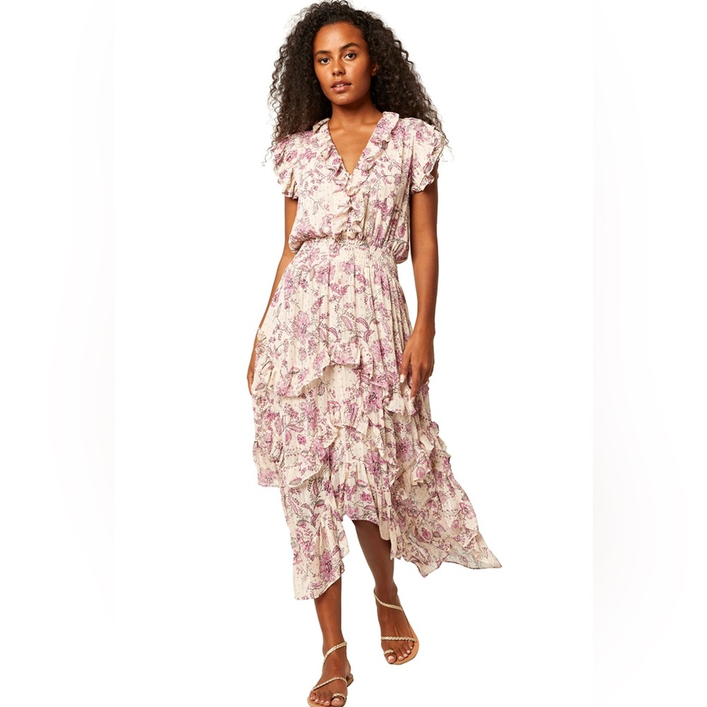 Misa floral midi dress